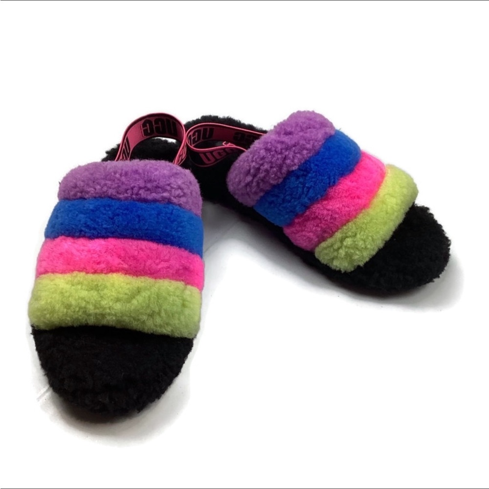 UGG Fluff Yeah Multicolor Slide Slippers 1097169